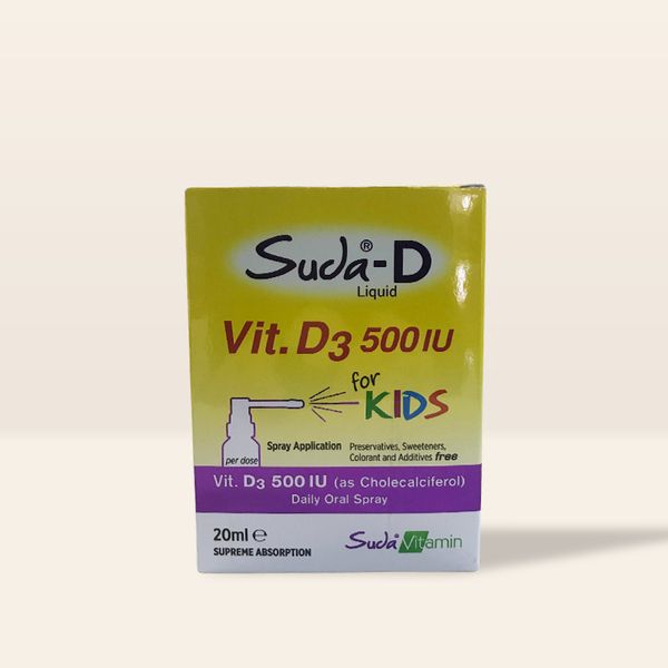 Suda-D Vitamin D3 500 IU For Kids Spray 20 ml