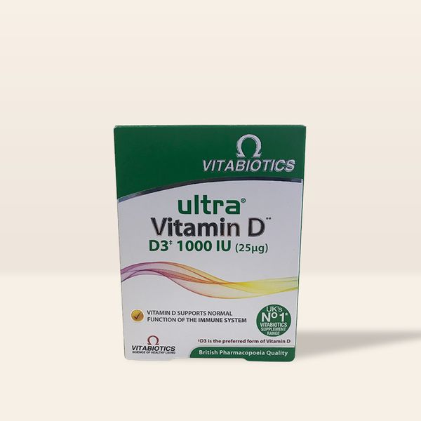 Vitabiotics Ultra Vitamin D D3 1000 IU 96 Tablet – Evla