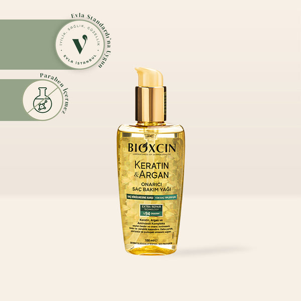 Bioxcin Keratin ve Argan Onarıcı Saç Bakım Yağı 150 ml