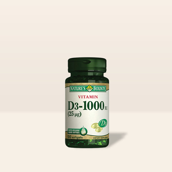 نيتشرز باونتي D3-1000 IU 100 Softgel