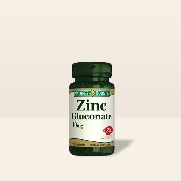 Nature's Bounty Zinc Gluconate 10 mg 100 Tablets