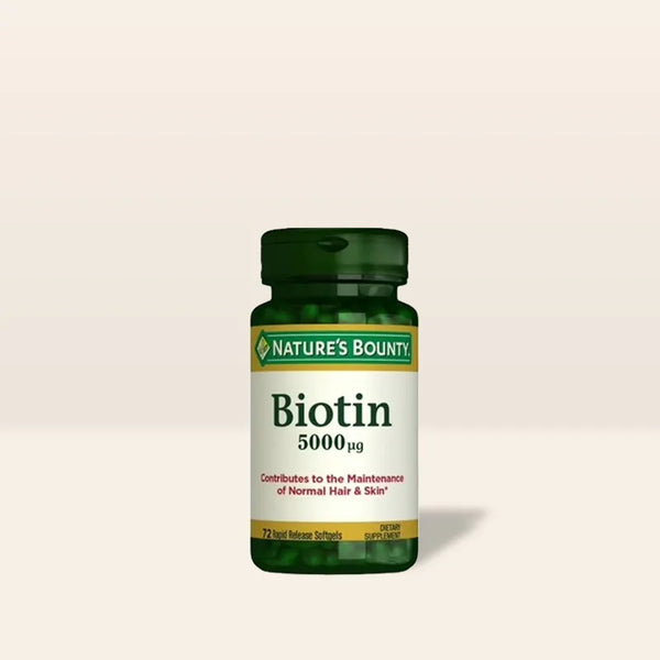 Nature's Bounty Biotin 5000 mcg 72 Kapsül