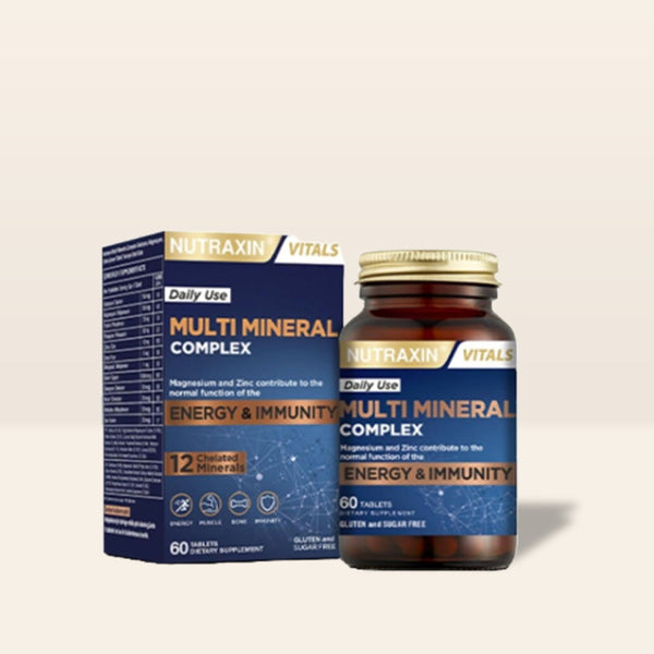 Nutraxin Multi Mineral Complex Takviye Edici Gıda 60 Tablet