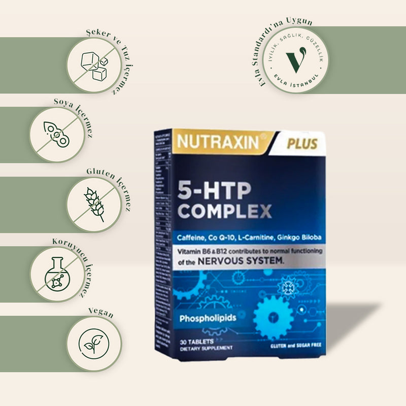 Nutraxin 5-HTP Complex Takviye Edici Gıda 30 Tablet