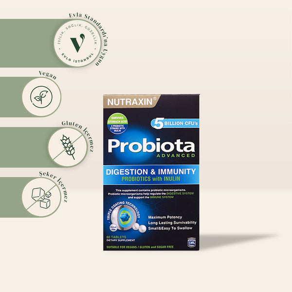 Nutraxin Probiota Advanced - Probiyotik Takviyesi 60 Tablet