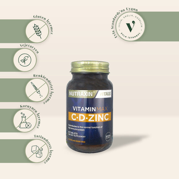 Nutraxin Vitamin Max CD Zinc Food Supplement