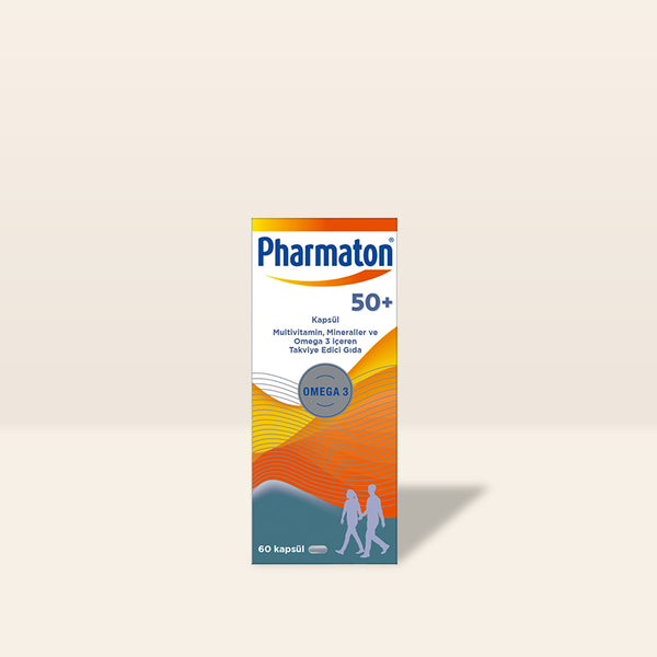 Pharmaton 50 Plus 60 Kapsül - Omega 3, Multivitamin ve Mineraller