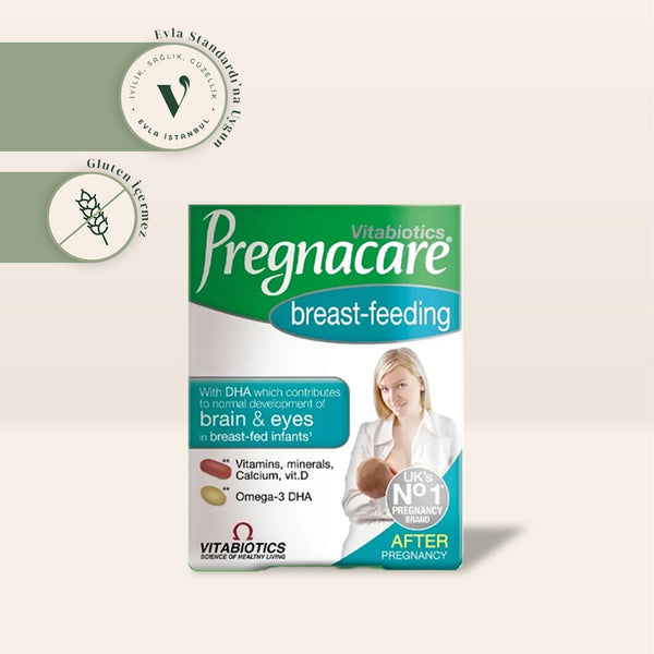 Vitabiotics Pregnacare Breast-feeding Multivitamin, Mineraller ve Omega-3 İçeren Takviye Edici Gıda  56 Tablet/28 Kapsül