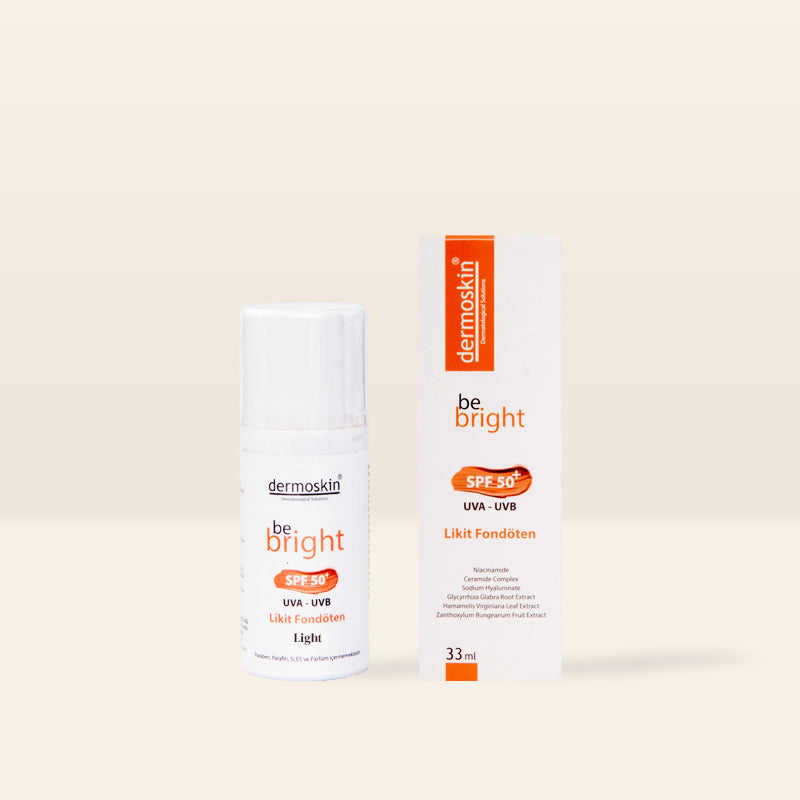 Dermoskin Be Bright SPF50+ Likit Fondöten - Light