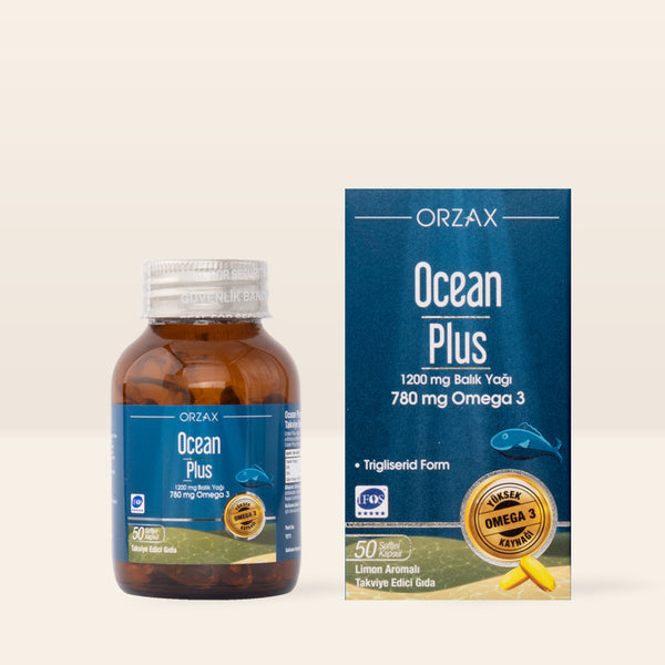 Orzax Ocean Plus 1200 mg 50 Kapsül Balık Yağı