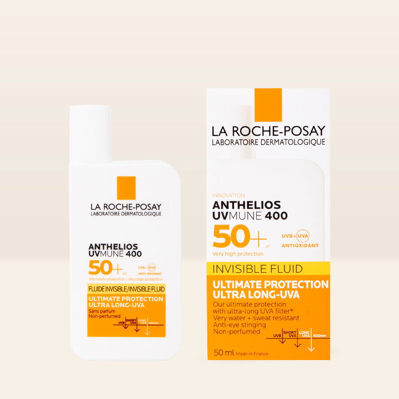 لاروش بوساي أنثيليوس UVMUNE 400 سائل غير مرئي واقي من الشمس SPF50+